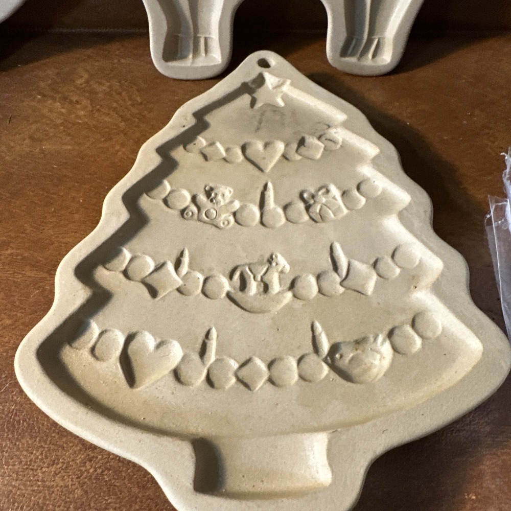Lot 4 Brown Bag Cookie Molds 80's + 1 Pampered Chef From 1991 5 Total Lot - Picture 6 of 11